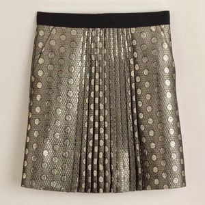 J. Crew | “Gold Coin” Metallic Party Skirt